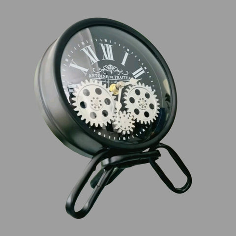 Antoine De Praiteau 24 Cm Moving Gear Table Clock