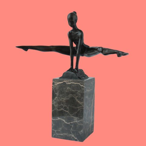 GYMNAST Sports Athlete Female Bronze statue Athletic sculpture, Art,  Gift, Bookend