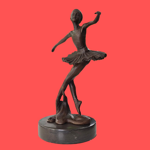 Bronze statue little ballerina girl Dancer Bronze sculpture