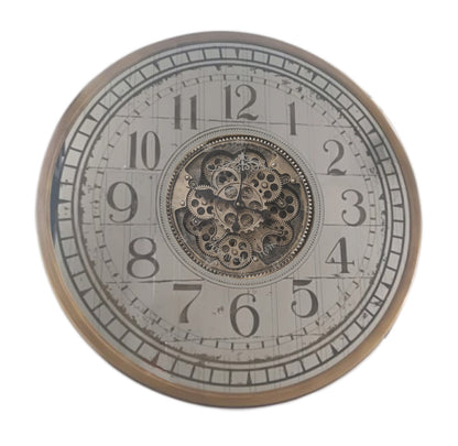 80 Cm Gold Mirror Moving Gear Wall clock